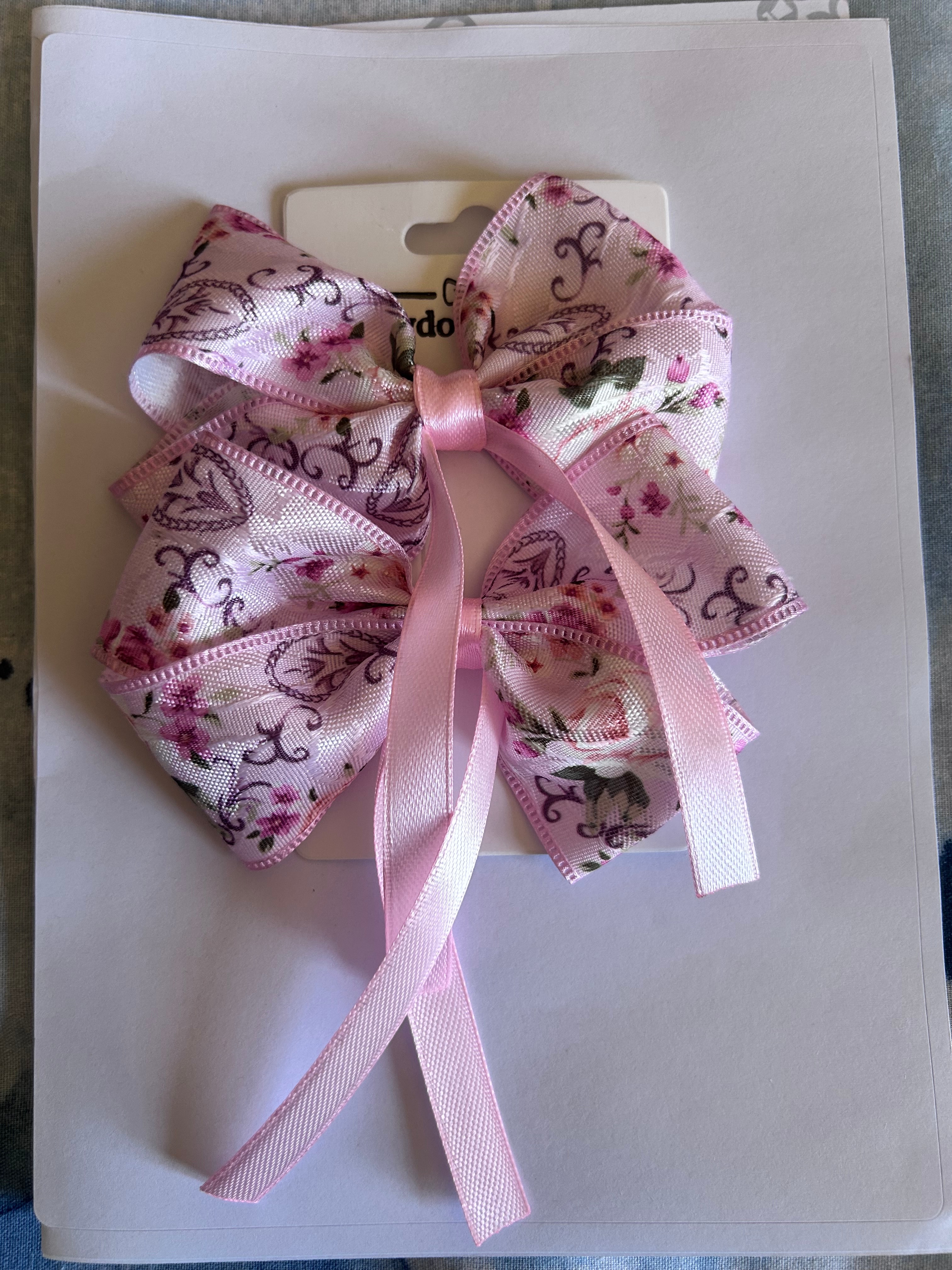 Rose Whimsy Hair Bow set